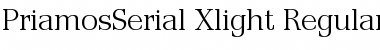 PriamosSerial-Xlight Font
