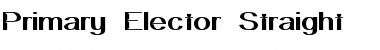 Primary Elector Straight Font