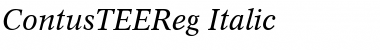 ContusTEEReg Italic Font