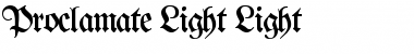 Proclamate Light Font
