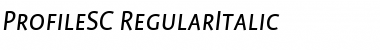 ProfileSC Regular Italic