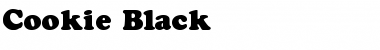 Cookie Black Regular Font