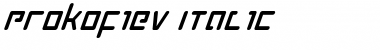 Prokofiev Italic Italic Font