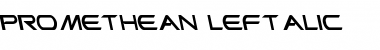 Promethean Leftalic Font