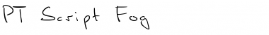 PT Script Fog Font