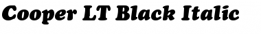 CooperBlack LT Italic Font