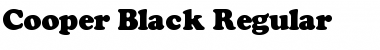 Cooper-Black Regular Font