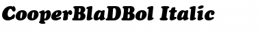 CooperBlaDBol Italic Font