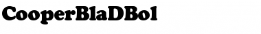 CooperBlaDBol Regular Font