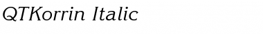 QTKorrin Italic Font