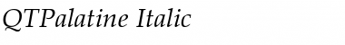 QTPalatine Italic Font