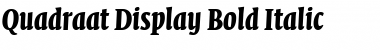 Quadraat Display Font