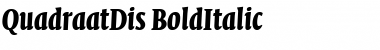 QuadraatDis Bold Italic