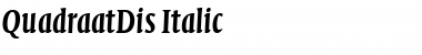 QuadraatDis Italic