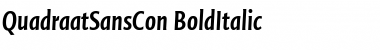 QuadraatSansCon Bold Italic