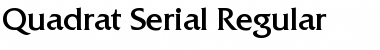 Download Quadrat-Serial Font
