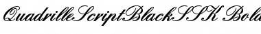 QuadrilleScriptBlackSSK Font