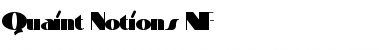 Quaint Notions NF Regular Font