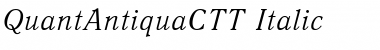 QuantAntiquaCTT Italic Font