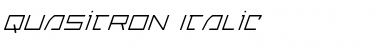 Quasitron Italic Font