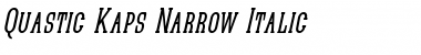 Quastic Kaps Narrow Font