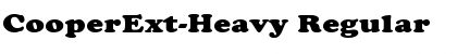 CooperExt-Heavy Font