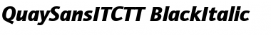 QuaySansITCTT BlackItalic Font