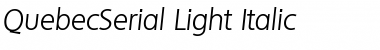 QuebecSerial-Light Font