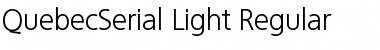 QuebecSerial-Light Regular Font
