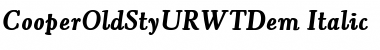 CooperOldStyURWTDem Italic Font