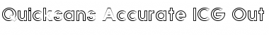 Quicksans Accurate ICG Out Regular Font