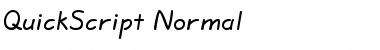 QuickScript Normal Font