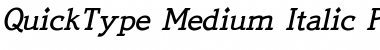 QuickType Medium Italic
