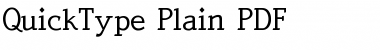 QuickType Plain Regular Font