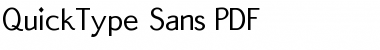 QuickType Sans Regular Font