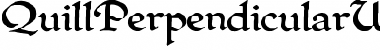 QuillPerpendicularWide normal Font