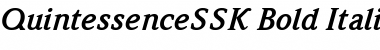 QuintessenceSSK Bold Italic Font