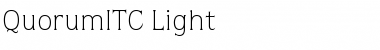 QuorumITC Light Font