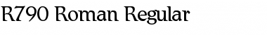R790-Roman Regular Font
