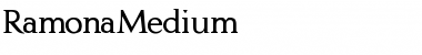 RamonaMedium Regular Font
