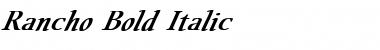 Rancho Bold Italic