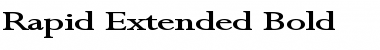 Rapid Extended Bold Font