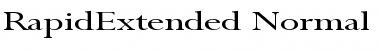 RapidExtended Normal Font