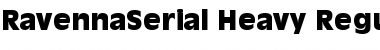 RavennaSerial-Heavy Regular Font