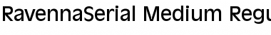 RavennaSerial-Medium Regular Font