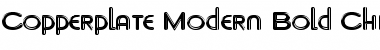Copperplate Modern Bold Chrome Font