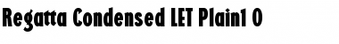 Regatta Condensed LET Plain Font