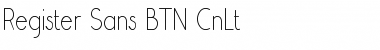 Register Sans BTN CnLt Regular Font