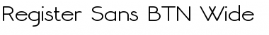 Download Register Sans BTN Wide Font