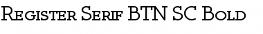 Register Serif BTN SC Bold Font